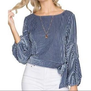 She + Sky Long Sleeve Blouse